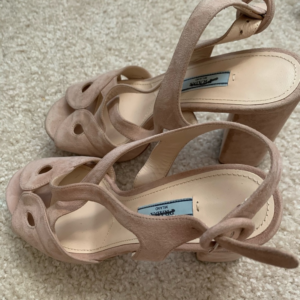 New Prada Heel Platform Sandals